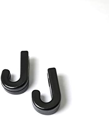 RLECS 10 парчиња кајак j куки црна најлонска кука за ласкање банги j во форма на куки за безбедност за безбедносни кајак кајак лопатка за веслање