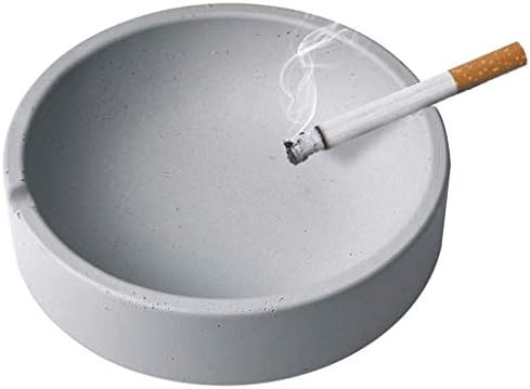 Шипт пепелник, тркалезна пепелник за и отворено декоративно пепелник декоративни големи тркалезни сјајни пепелници за цигари, затворен