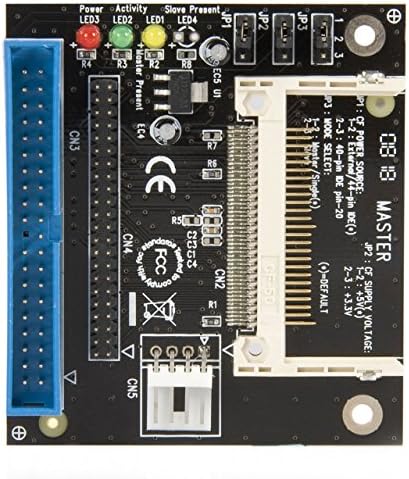 StarTech.com 40/44 Pin IDE До Компактен Flash Ssd Адаптер-IDE на CF читач На Картички - CF ДО IDE Конвертор, Црна