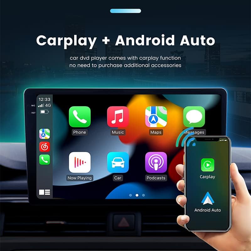 Андроид 10 Автомобил Радио Стерео За Тојота Сиена -2018, biorunn 9.5 инчен GPS Navi Окта Основни Гласовна Контрола Carplay Android Auto,