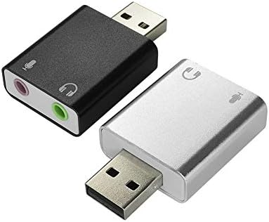 ICEVEIN USB До Аудио Надворешен Стерео Звучен Адаптер со 3,5 mm Слушалки и Приклучок За Микрофон ЗА USB Аудио Уред, Windows, Mac, Linux,