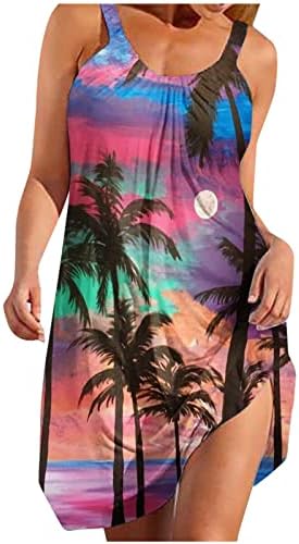 Ymadreig надвор од рамениот фустан за жени Елегантен руфл летен фустан лабава удобна плажа sundress обични проточни фустани