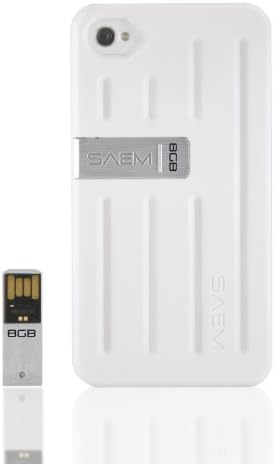 Veho VUS-001-4W SAEM S7 Случај СО 8gb Интегриран USB Мемориски Диск за iPhone 4/4S-Бело