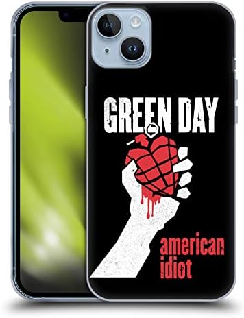 Главата Случај Дизајни Официјално Лиценциран Зелен Ден Американски Идиот Графика Мека Гел Случај Компатибилен Со Apple iPhone 14 Плус