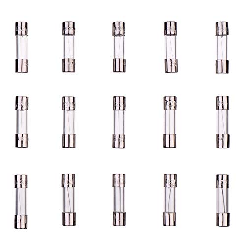 Huarew 15 вредности 150 парчиња 5x20 mm Брз удар стакло Осигурувачи 0.2x0,78 инчи 250V волт 0.2 0.25 0,5 1 1,6 2 3 3.15 4 5 6.3 8 10 15