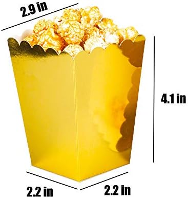 Aimto Black Popcorn Box Cardboard Popcorn Procorn Contayers Contayers, пакет од 24