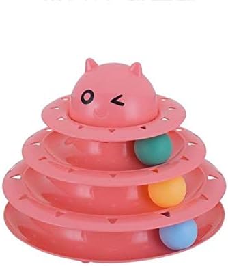 Anixl Смешни играчки за миленичиња мачка луда топка диск интерактивна забавна плоча