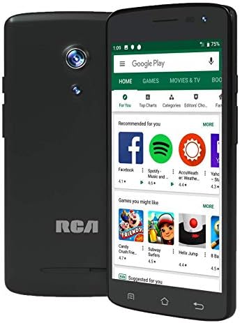 RCA Q2 Android 9.0 PIE, 5.0 HD, 4G LTE, 16 GB, 8MP 5MP двојна камера, двојна SIM, отклучен паметен телефон