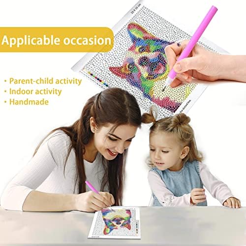 Фурдохај 5Д дијамантски сликарство за деца погодно за возраст од 6-12 години и креативен подарок за уметност и занаети