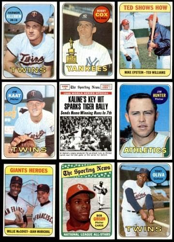 1969 Топс Бејзбол Комплетен сет 6 - EX/MT - Комплетни комплети за бејзбол