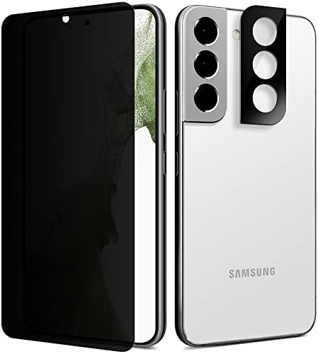 ДИЈАКУБ [2+1 Пакет] За Samsung Galaxy S22, 2 Пакет Заштитник На Екранот За Приватност + 1 Пакет Стаклена Камера Заштитник На Објективот [Сензор