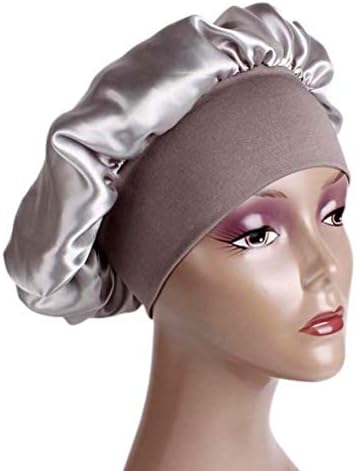 Doitool за спиење капа за коса 32x32cm 3pcs сатенски еластичен широк опсег капа за спиење дами хемо капа за заштита на косата
