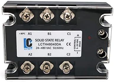 Шубијао 3 фаза SSR 10DA 25DA 40DA 60DA 80DA 100DA 120A 3-32V DC Control 24-480V AC Трифазен реле за цврста состојба DC-AC