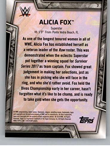 2018 Топпс WWEенски дивизија 2 Алисија Фокс борење картичка за тргување