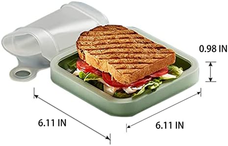 CLA JLT Сендвич Кутија Тост Случај Да Одат За Складирање Храна Контејнер Ручек Кутија Леб Бенто Кутија Истекување-Доказ Печат