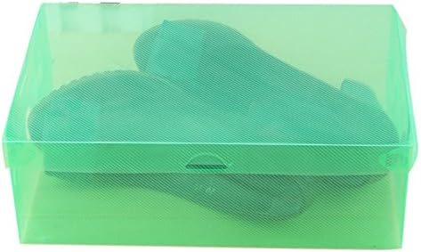 LOKODO 1PC преклопна чиста чевли кутија за складирање пластична организатор за чевли за чевли