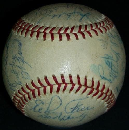 1963 Пиратите Роберто Клементе Вили Старгел Тим Потпиша Бејзбол Топката ЏСА лоа! - Автограмирани Бејзбол Топки