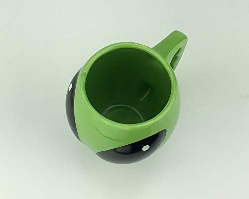 Ваненџој Светло Зелена Застаклена Керамичка Форма Керамичка Шолја За Вонземјани Чај За Кафе, 3д Вселенски Универзум Нло Видлива