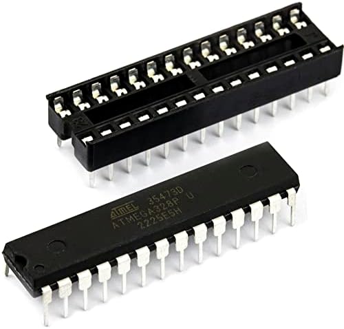 2 парчиња Atmega328p-Pu Atmega328p со подигач и приклучок за IC компатибилен за Arduino