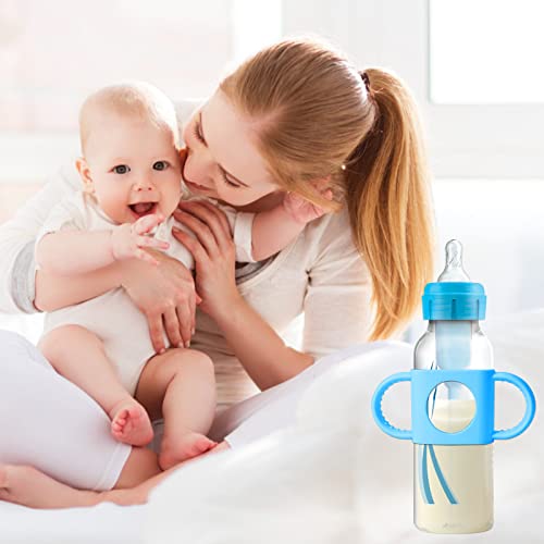 Рачки за шишиња за бебиња-Рачки за шишиња од 3 пакувања За Д-Р Браун Тесни Шишиња За Бебиња Со Лесни Рачки За Држење, Силиконски