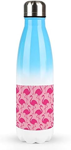 Розово фламинго 17oz спортско шише со вода од не'рѓосувачки челик изолирана спортска колба за еднократна форма на кола