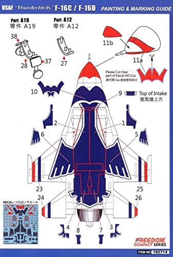 Компактен модел на слобода Компактен серија САД Воздухопловни сили F-16C & D Sandavors Пластичен модел FRE162714