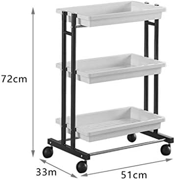 Полици за домашни полици, полици за полици, подвижна подлога за убавина количка со тркала дневна соба бања кујна полица за складирање,