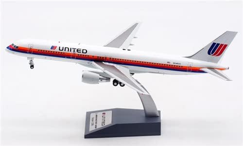 Inflate United Airlines за Boeing 757-200 N546UA 1: 200 Diecast Aircraft претходно изграден модел