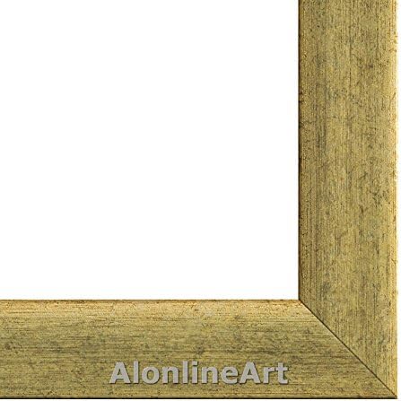 АЛОНЛИНСКИ АРТ - Спална соба во Арлес од Винсент Ван Гог | Златна врамена слика отпечатена на памучно платно, прикачена на таблата со пена | Подготвени да висат рамка