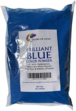Бои на Loveубовта сина холи во боја во боја - 1 фунта торба - идеална за настани, бомби за бања, војни во боја на млади, настани