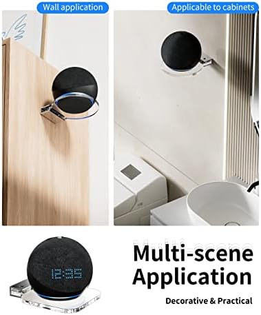 Универзален звучник на Афојо, монтирање на полици за монтирање на wallидови, организатор на полици за дома, компатибилен со ехо точка 5/4 -та генерација Google Nest Mini/Home Mini/M