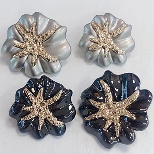Копчиња за дијамантски метални сребрени бисери од ејхлкм за облека, жени ветерници од џемпер, палто за џемпер декоративни иглички шиење 10 парчиња