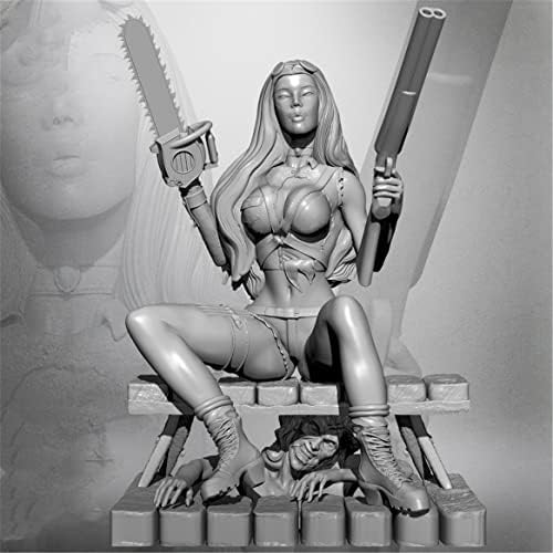 Goodmoel 1/24 Sci-Fi Планетарна женска воин и зомби смола Војник модел неисправен и необоен минијатурен модел на смола/HD4-83
