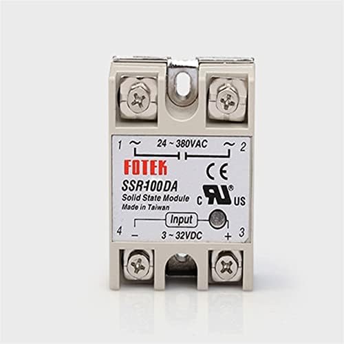 Zaahh 5pcs Solid State Relay SSR-10DA 25DA 40DA 50DA 60DA 100DA RADIATOR 3-32V/DC до 24-380V/AC SSR 40DA