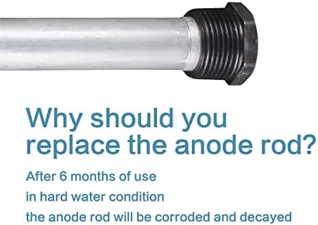 RV грејач аноден шипка 2 пакет Eau алуминиум/цинк RV резервоарот за топла вода анода прачка приградски и морфло - 9.25''Long &