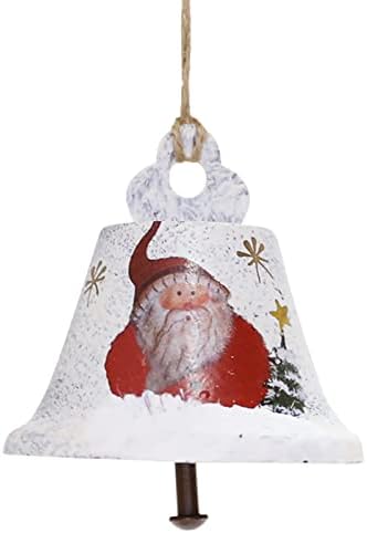 XIOS 2022 Божиќна цртана рачна железо рачно насликан старец Снежан Бело новогодишно елка, приврзова стаклена количка украс