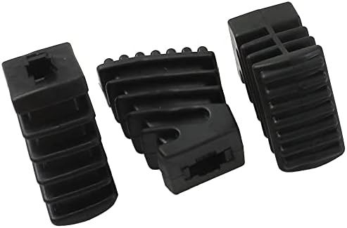 6pcs yootones црни тапани решетки гумени стапала компатибилни со тапан хардвер цимбален штанд за држач за држач