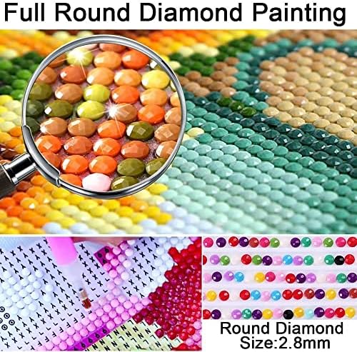 80x120cm големи дијамантски сликарски цвеќиња уметност, DIY 5D Peinture Diamant комплети за возрасни везови со целосна тркалезна дијамантски точки