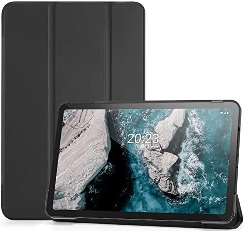 Procase Nokia T20 Tablet Case 10,36 инчи 2021, тенок светло покритие Трифолд стојат тврда школка фолио кутија паметна покривка за 10,36 ”Nokia Tablet T20 TA-1392 TA-13797 TA-1394 2021 Release -Black