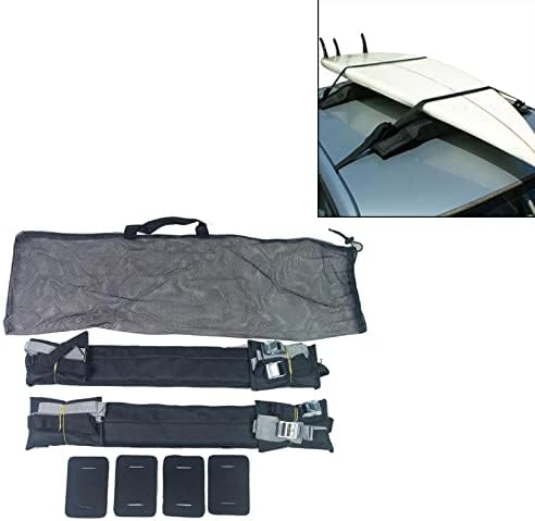 XWWDP CAR Меки покриви за решетки на покривот со вкрстена лента со торба за складирање Оксфорд Ева багаж за скијачки табла за