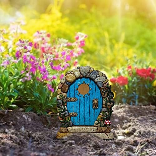 Јачина украс минијатурни врати за дрвја на отворено минијатурна врата за декорација на дрвја, градинарски додатоци Индијана онс: гном
