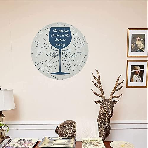 Плоча за керамички приказ на лигутари, декоративна чинија со керамика за вино, чаша вино и гроздобер рамка за пукнување на сонце,