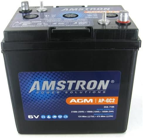 Amstron GC2 6V AGM Golf Cart, Marine, RV батерија