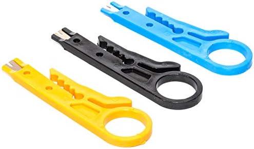 Linkomm 3-Pack Ethernet Network Mini Wire Stripper и алатката 110 Blade Down Down Down