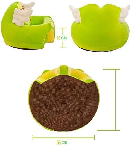 Wyrxb дете софа за поддршка на седиштето Учење на седиштето за учење да седне кадифен удобно дете гнездо со мафта за подмирување на