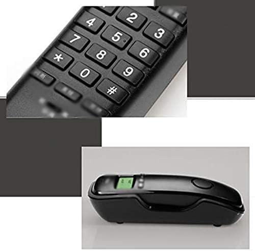 KXDFDC Wallиден телефон, домашна единечна линија монтиран монтиран фиксна бања Телефонски класик, канцеларија, хотелска боја ， црна