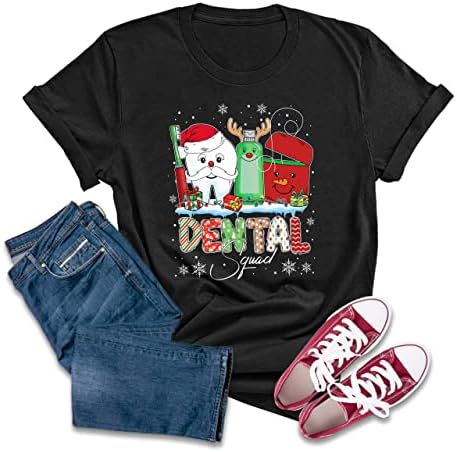 Кошула за стоматолошки екипи на шаренпарот, кошула за стоматолошки асистент, за стоматолог, божиќна стоматолошка кошула Xa4e l црна/бела