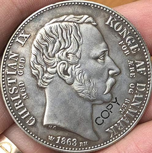 Данска 1863 Монета Копија Копијасувенир Новина Монета Подарок