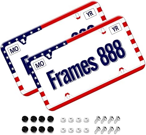 Американска регистарска табличка рамка-патриотска регистарска табличка рамка со фрагменти со фраг-табличка рамки за автомобили