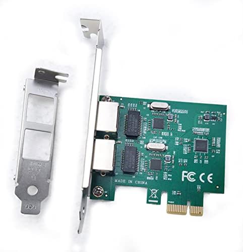 PCIe Двојна Гигабитна Мрежна Картичка PCI-Експрес 1000Mbps 2 Порти RJ45 GIGABIT Lan Картичка чип RTL8111F RTL1182E